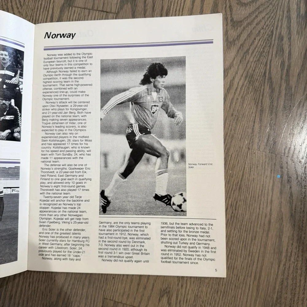 1984 Olympic Soccer Program‎ - Stanford Stadium - US Vs Costa Rica